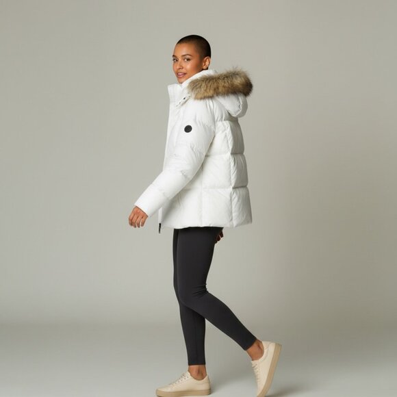 Liquid, White Puffer Jacket, Women's Size Large  BRAND NEW! - Picture 6 of 9